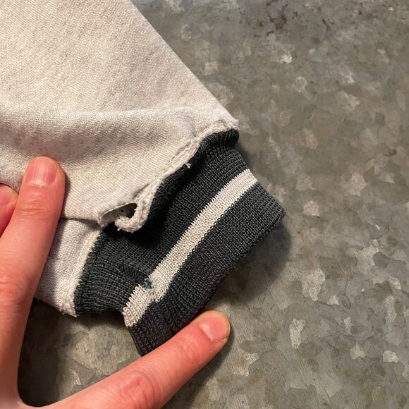 Vintage Cal Poly Hoodie Sweatshirt Pockets Mens Small Gear For Sports Gray 80s - Picture 9 of 16